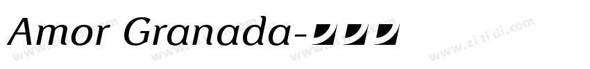 Amor Granada字体转换